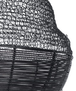 GLOBOSTAR® KENTUCKY 01912 Vintage Κρεμαστό Φωτιστικό Οροφής με Ντουί 1 x E27 AC 220-240V IP20 - Μαύρο - Μ60 x Π60 x Υ70cm 20 01912 9