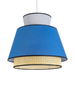 GloboStar® GLOBOSTAR® SAIGE 01918 Boho Κρεμαστό Φωτιστικό Οροφής με Ντουί 1 x E27 AC 220-240V IP20 - Πολύχρωμο - Μ50 x Π50 x Υ45cm