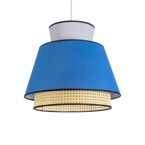 GloboStar® GLOBOSTAR® SAIGE 01918 Boho Κρεμαστό Φωτιστικό Οροφής με Ντουί 1 x E27 AC 220-240V IP20 - Πολύχρωμο - Μ50 x Π50 x Υ45cm