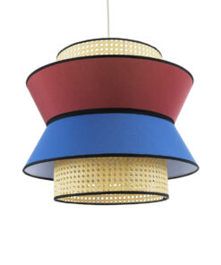 GloboStar® GLOBOSTAR® SAIGE 01919 Boho Κρεμαστό Φωτιστικό Οροφής με Ντουί 1 x E27 AC 220-240V IP20 - Πολύχρωμο - Μ50 x Π50 x Υ43cm