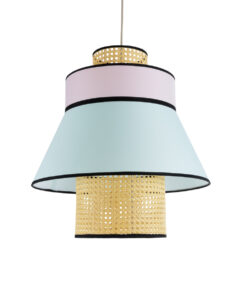 GloboStar® GLOBOSTAR® SAIGE 01920 Boho Κρεμαστό Φωτιστικό Οροφής με Ντουί 1 x E27 AC 220-240V IP20 - Πολύχρωμο - Μ50 x Π50 x Υ54cm