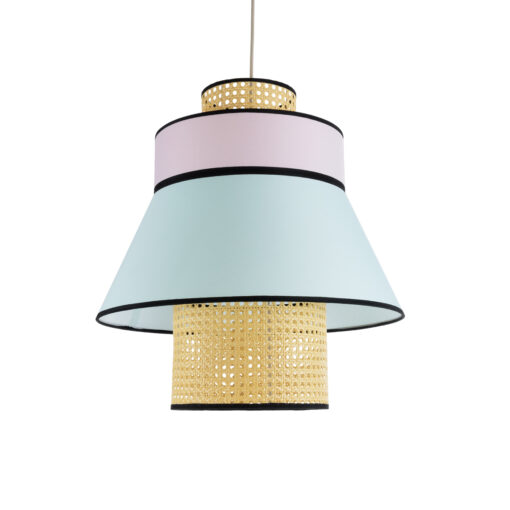 GloboStar® GLOBOSTAR® SAIGE 01920 Boho Κρεμαστό Φωτιστικό Οροφής με Ντουί 1 x E27 AC 220-240V IP20 - Πολύχρωμο - Μ50 x Π50 x Υ54cm