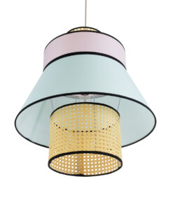 GLOBOSTAR® SAIGE 01920 Boho Κρεμαστό Φωτιστικό Οροφής με Ντουί 1 x E27 AC 220-240V IP20 - Πολύχρωμο - Μ50 x Π50 x Υ54cm 15 01920 6