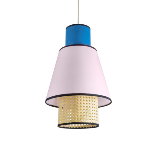 GloboStar® GLOBOSTAR® SAIGE 01921 Boho Κρεμαστό Φωτιστικό Οροφής με Ντουί 1 x E27 AC 220-240V IP20 - Πολύχρωμο - Μ30 x Π30 x Υ48cm
