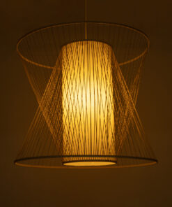 GLOBOSTAR® HIBISCUS 01926 Boho Κρεμαστό Φωτιστικό Οροφής με Ντουί 1 x E27 AC 220-240V IP20 - Μπεζ - Μ100 x Π100 x Υ90cm 14 01926 2 1