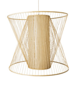 GLOBOSTAR® HIBISCUS 01926 Boho Κρεμαστό Φωτιστικό Οροφής με Ντουί 1 x E27 AC 220-240V IP20 - Μπεζ - Μ100 x Π100 x Υ90cm 16 01926 4