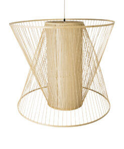 GLOBOSTAR® HIBISCUS 01926 Boho Κρεμαστό Φωτιστικό Οροφής με Ντουί 1 x E27 AC 220-240V IP20 - Μπεζ - Μ100 x Π100 x Υ90cm 18 01926 6