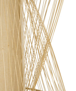 GLOBOSTAR® HIBISCUS 01926 Boho Κρεμαστό Φωτιστικό Οροφής με Ντουί 1 x E27 AC 220-240V IP20 - Μπεζ - Μ100 x Π100 x Υ90cm 19 01926 7