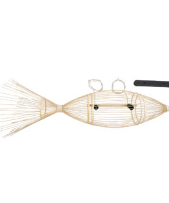 GLOBOSTAR® FISH 01927 Boho Κρεμαστό Φωτιστικό Οροφής με Ντουί 1 x E27 AC 220-240V IP20 - Μπεζ - Μ130 x Π42 x Υ42cm 19 01927 10