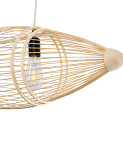 GLOBOSTAR® FISH 01927 Boho Κρεμαστό Φωτιστικό Οροφής με Ντουί 1 x E27 AC 220-240V IP20 - Μπεζ - Μ130 x Π42 x Υ42cm 15 01927 6