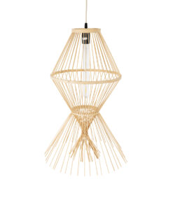 GLOBOSTAR® YOSHI 01928 Boho Κρεμαστό Φωτιστικό Οροφής με Ντουί 1 x E27 AC 220-240V IP20 - Μπεζ - Μ35 x Π35 x Υ60cm 18 01928 7