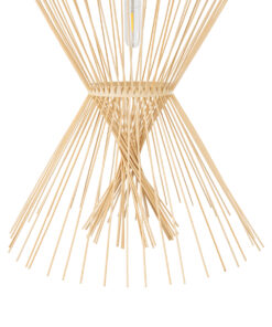 GLOBOSTAR® YOSHI 01928 Boho Κρεμαστό Φωτιστικό Οροφής με Ντουί 1 x E27 AC 220-240V IP20 - Μπεζ - Μ35 x Π35 x Υ60cm 20 01928 9