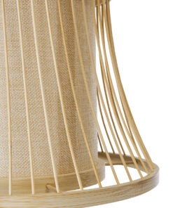 GLOBOSTAR® HIBISCUS 01932 Boho Κρεμαστό Φωτιστικό Οροφής με Ντουί 1 x E27 AC 220-240V IP20 - Μπεζ - Μ30 x Π30 x Υ40cm 18 01932 8