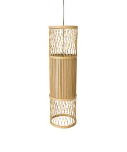 GLOBOSTAR® HIBISCUS 01933 Boho Κρεμαστό Φωτιστικό Οροφής με Ντουί 1 x E27 AC 220-240V IP20 - Μπεζ - Μ20 x Π20 x Υ70cm 18 01933 6