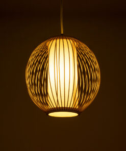 Alternative view of GLOBOSTAR® HIBISCUS 01934 Boho Κρεμαστό Φωτιστικό Οροφής με Ντουί 1 x E27 AC 220-240V IP20 - Μπεζ - Μ28 x Π28 x Υ28cm