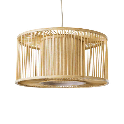 GloboStar® GLOBOSTAR® HIBISCUS 01935 Boho Κρεμαστό Φωτιστικό Οροφής με Ντουί 1 x E27 AC 220-240V IP20 - Μπεζ - Μ40 x Π40 x Υ20cm