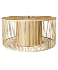 GLOBOSTAR® HIBISCUS 01936 Boho Κρεμαστό Φωτιστικό Οροφής με Ντουί 1 x E27 AC 220-240V IP20 - Μπεζ - Μ80 x Π80 x Υ38cm 18 01936 6