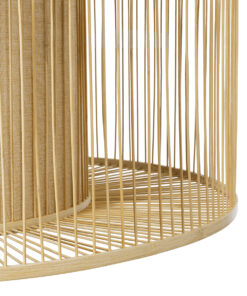 GLOBOSTAR® HIBISCUS 01936 Boho Κρεμαστό Φωτιστικό Οροφής με Ντουί 1 x E27 AC 220-240V IP20 - Μπεζ - Μ80 x Π80 x Υ38cm 19 01936 7