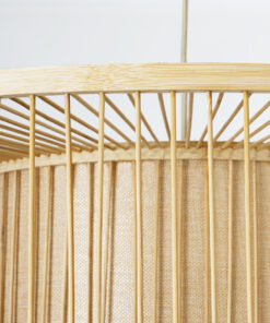 GLOBOSTAR® HIBISCUS 01936 Boho Κρεμαστό Φωτιστικό Οροφής με Ντουί 1 x E27 AC 220-240V IP20 - Μπεζ - Μ80 x Π80 x Υ38cm 20 01936 8