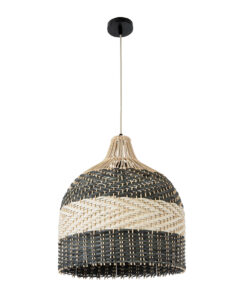 GLOBOSTAR® BARBADOS 01944 Boho Κρεμαστό Φωτιστικό Οροφής με Ντουί 1 x E27 AC 220-240V IP20 - Μπεζ & Χακί - Μ40 x Π40 x Υ45cm 14 01944 4