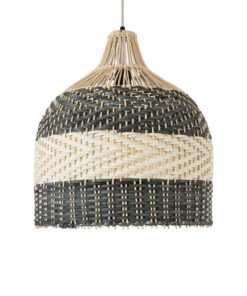 GLOBOSTAR® BARBADOS 01944 Boho Κρεμαστό Φωτιστικό Οροφής με Ντουί 1 x E27 AC 220-240V IP20 - Μπεζ & Χακί - Μ40 x Π40 x Υ45cm 15 01944 5