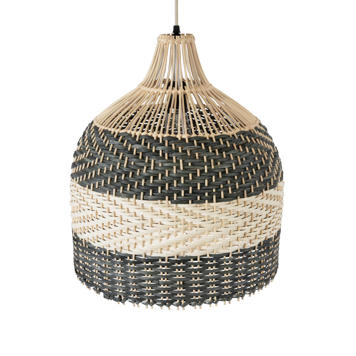 GLOBOSTAR® BARBADOS 01944 Boho Κρεμαστό Φωτιστικό Οροφής με Ντουί 1 x E27 AC 220-240V IP20 - Μπεζ & Χακί - Μ40 x Π40 x Υ45cm 8 GLOBOSTAR® BARBADOS 01944 Boho Κρεμαστό Φωτιστικό Οροφής με Ντουί 1 x E27 AC 220-240V IP20 - Μπεζ & Χακί - Μ40 x Π40 x Υ45cm - Image 6