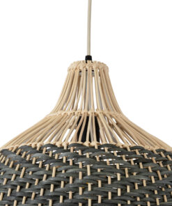 GLOBOSTAR® BARBADOS 01944 Boho Κρεμαστό Φωτιστικό Οροφής με Ντουί 1 x E27 AC 220-240V IP20 - Μπεζ & Χακί - Μ40 x Π40 x Υ45cm 18 01944 8