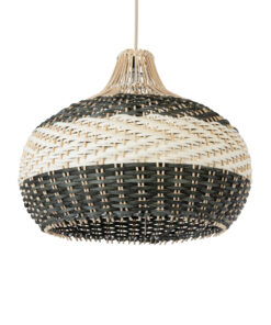 GloboStar® GLOBOSTAR® BARBADOS 01946 Boho Κρεμαστό Φωτιστικό Οροφής με Ντουί 1 x E27 AC 220-240V IP20 - Μπεζ & Λαδί - Μ40 x Π40 x Υ34cm