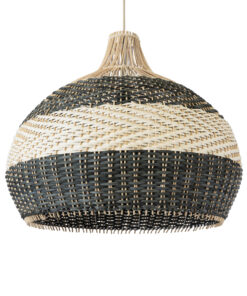 GloboStar® GLOBOSTAR® BARBADOS 01947 Boho Κρεμαστό Φωτιστικό Οροφής με Ντουί 1 x E27 AC 220-240V IP20 - Μπεζ & Λαδί - Μ60 x Π60 x Υ60cm