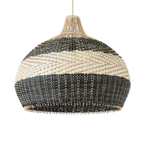 GloboStar® GLOBOSTAR® BARBADOS 01947 Boho Κρεμαστό Φωτιστικό Οροφής με Ντουί 1 x E27 AC 220-240V IP20 - Μπεζ & Λαδί - Μ60 x Π60 x Υ60cm