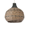 GloboStar® GLOBOSTAR® SEYCHELLES 01948 Boho Κρεμαστό Φωτιστικό Οροφής με Ντουί 1 x E27 AC 220-240V IP20 - Μπεζ & Χακί - Μ40 x Π40 x Υ40cm