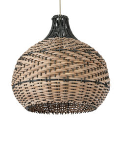 GloboStar® GLOBOSTAR® SEYCHELLES 01948 Boho Κρεμαστό Φωτιστικό Οροφής με Ντουί 1 x E27 AC 220-240V IP20 - Μπεζ & Χακί - Μ40 x Π40 x Υ40cm