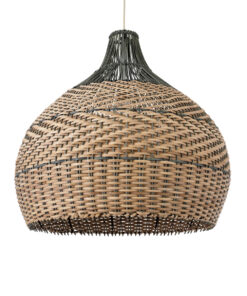 GloboStar® GLOBOSTAR® SEYCHELLES 01949 Boho Κρεμαστό Φωτιστικό Οροφής με Ντουί 1 x E27 AC 220-240V IP20 - Καφέ & Λαδί - Μ60 x Π60 x Υ60cm