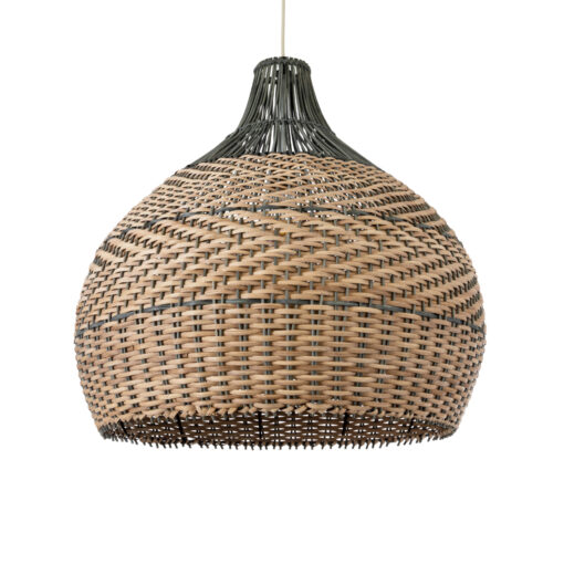 GloboStar® GLOBOSTAR® SEYCHELLES 01949 Boho Κρεμαστό Φωτιστικό Οροφής με Ντουί 1 x E27 AC 220-240V IP20 - Καφέ & Λαδί - Μ60 x Π60 x Υ60cm