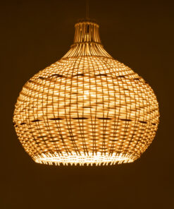 Alternative view of GLOBOSTAR® SANTACRUZ 01950 Boho Κρεμαστό Φωτιστικό Οροφής με Ντουί 1 x E27 AC 220-240V IP20 - Μπεζ & Καφέ - Μ40 x Π40 x Υ40cm