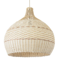 GloboStar® GLOBOSTAR® SANTACRUZ 01951 Boho Κρεμαστό Φωτιστικό Οροφής με Ντουί 1 x E27 AC 220-240V IP20 - Μπεζ & Καφέ - Μ60 x Π60 x Υ60cm