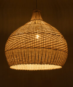 Alternative view of GLOBOSTAR® SANTACRUZ 01951 Boho Κρεμαστό Φωτιστικό Οροφής με Ντουί 1 x E27 AC 220-240V IP20 - Μπεζ & Καφέ - Μ60 x Π60 x Υ60cm