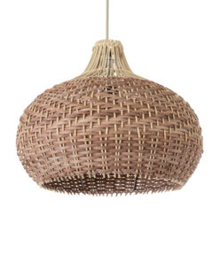 GloboStar® GLOBOSTAR® PANAMA 01952 Boho Κρεμαστό Φωτιστικό Οροφής με Ντουί 1 x E27 AC 220-240V IP20 - Μπεζ - Μ40 x Π40 x Υ34cm