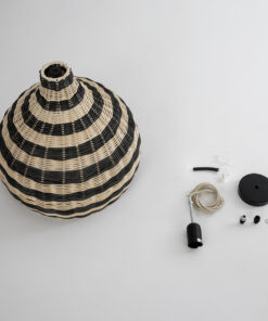 GLOBOSTAR® JAMAICA 01954 Boho Κρεμαστό Φωτιστικό Οροφής με Ντουί 1 x E27 AC 220-240V IP20 - Μπεζ & Λαδί - Μ40 x Π40 x Υ37cm 21 01954 11