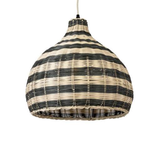 GloboStar® GLOBOSTAR® JAMAICA 01954 Boho Κρεμαστό Φωτιστικό Οροφής με Ντουί 1 x E27 AC 220-240V IP20 - Μπεζ & Λαδί - Μ40 x Π40 x Υ37cm