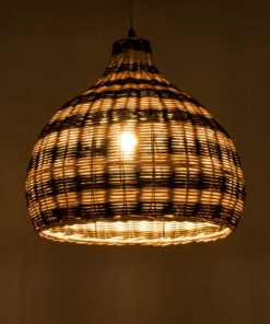 Alternative view of GLOBOSTAR® JAMAICA 01954 Boho Κρεμαστό Φωτιστικό Οροφής με Ντουί 1 x E27 AC 220-240V IP20 - Μπεζ & Λαδί - Μ40 x Π40 x Υ37cm