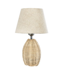 Alternative view of GLOBOSTAR® HASUMI 01956 Boho Επιτραπέζιο Φωτιστικό Πορτατίφ με Ντουί 1 x E27 AC 220-240V IP20 - Μπεζ - Μ23 x Π23 x Υ40cm