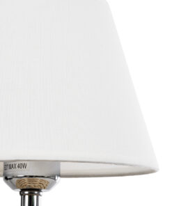 GLOBOSTAR® HASUMI 01957 Boho Επιτραπέζιο Φωτιστικό Πορτατίφ με Ντουί 1 x E27 AC 220-240V IP20 - Μπεζ & Λευκό - Μ19 x Π19 x Υ30cm 12 01957 5