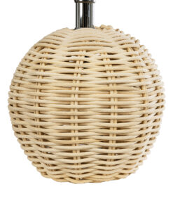 GLOBOSTAR® HASUMI 01957 Boho Επιτραπέζιο Φωτιστικό Πορτατίφ με Ντουί 1 x E27 AC 220-240V IP20 - Μπεζ & Λευκό - Μ19 x Π19 x Υ30cm 13 01957 6