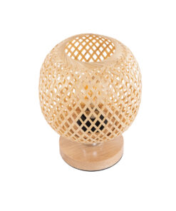 GLOBOSTAR® KERRY 01981 Boho Επιτραπέζιο Φωτιστικό Πορτατίφ με Ντουί 1 x E27 AC 220-240V IP20 - Μπεζ - Μ18 x Π18 x Υ25cm 10 01981 4