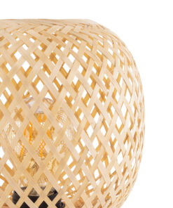 GLOBOSTAR® KERRY 01981 Boho Επιτραπέζιο Φωτιστικό Πορτατίφ με Ντουί 1 x E27 AC 220-240V IP20 - Μπεζ - Μ18 x Π18 x Υ25cm 11 01981 5