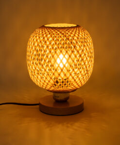 GLOBOSTAR® KERRY 01981 Boho Επιτραπέζιο Φωτιστικό Πορτατίφ με Ντουί 1 x E27 AC 220-240V IP20 - Μπεζ - Μ18 x Π18 x Υ25cm 14 01981 8