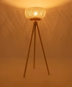 Alternative view of GLOBOSTAR® POPPY 01983 Boho Επιδαπέδιο Φωτιστικό με Ντουί 1 x E27 AC 220-240V IP20 - Μπεζ - Μ58 x Π58 x Υ143cm