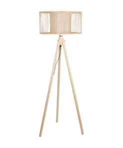 GLOBOSTAR® POPPY 01988 Boho Επιδαπέδιο Φωτιστικό με Ντουί 1 x E27 AC 220-240V IP20 - Μπεζ - Μ58 x Π58 x Υ145.5cm 12 01988 3