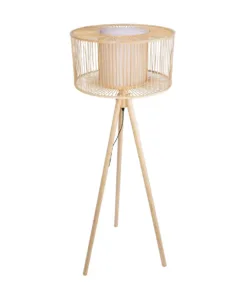 GLOBOSTAR® POPPY 01988 Boho Επιδαπέδιο Φωτιστικό με Ντουί 1 x E27 AC 220-240V IP20 - Μπεζ - Μ58 x Π58 x Υ145.5cm 13 01988 4